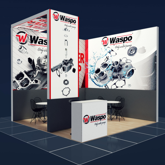 WASPO MODÜLER STAND SİSTEMİ ÇALIŞMASI